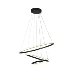 Design függő LED lámpa 32W, 3880lm, fekete, 3000K Gyors szállítás