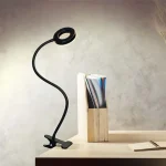 Korlátozott ajánlat Solight LED szabályozható asztali lámpa klipszel 8W, 300lm, DC5V, állítható fényhőmérséklet, USB [WO66-B]
