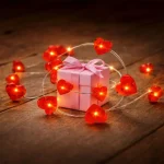 Exkluzív ajánlat LED dekoratív lánc szív 2m, 20LED, 2xAA funkciók nélkül [X01204115]
