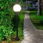 Olcsó LED KERTI LÁMPA 1X E27, 97CM, IP44