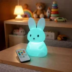 NAGY NYÚL ÉJSZAKAI LÁMPA TÁVIRÁNYÍTÓVAL. 1W, RGB+3000K [MW20792] Biztonságos vásárlás