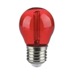 Gyors szállítás RETRO LED IZZÓ E27 2W, 60LM, G45, PIROS