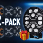 Szezonális akció ELÜLSŐ LED LÁMPA SPIDER TOXIC+FIGYELMEZTETŐ+POZÍCIÓ LÁMPA 80W+3W+14W, IP69K/2-PACK + ajándék ?! [L3440]