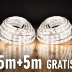 LED szalag 12W/m, 1680lm/m, nagy fényerő, 24V, IP20, 5m+5m gratis! Különleges ajánlat