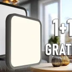 LED lámpa 24W, 2500lm, négyzet alakú, fekete keret, SAMSUNG Chip, 1+1 gratis! Olcsóbb