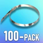 Azonnal elérhető 4.6x200mm fém húzólap/100-PACK! [11188]
