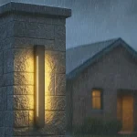Bestseller LED fali lineáris kültéri lámpa 23W, 3150lm, IP65, 4000K, fekete