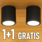 Rendeld meg most LED felületre szerelhető lámpatest CHLOE 7W, 560lm, CCT, kerek, fekete, 1+1 gratis! [SLI043033CCT_PW]