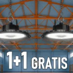 Ajánlat LED UFO HIGHBAY 100W, 13500lm, CREE CHIP, IP65, 1+1 gratis!