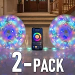 Expressz kézbesítés Smart LED dekorációs lánc 20m, 5.5W, RGB, IP65/2-PACK! [ML61625]