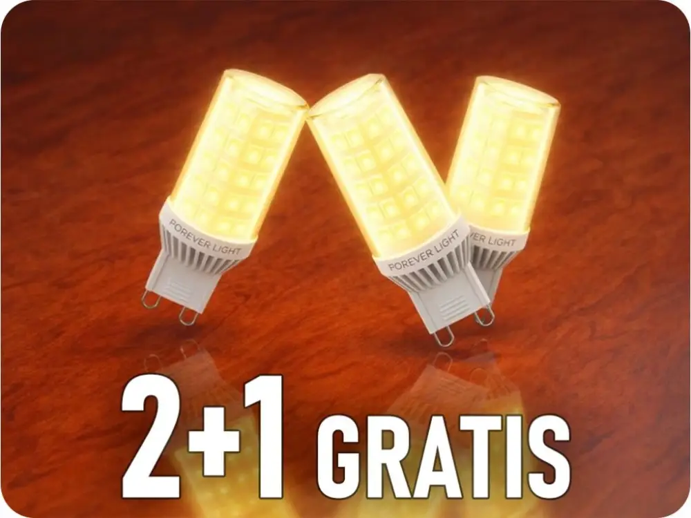 Azonnali szállítás LED izzó G9, 6.2W, 690lm, 2+1 gratis!