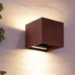 Csak ma LED fali lámpa 2x3W, 450lm, IP65, barna-piros CORTEN
