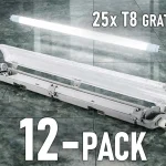Vedd meg most 12 db tartó LED csőhöz 2x120cm [SLI028015_SLIM] + 25 db LED fénycső T8 gratis!