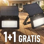 LED napelemes reflektor szenzorral 6W, 660lm, CCT, fekete, 1+1 gratis! [WL913] Kihagyhatatlan ajánlat