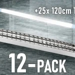 12 db RASTRO LED lámpa [GT-LE120JN-01] + 25 db 120 cm-es LED cső - kedvezményes csomag! Árengedmény