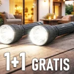 Outlet Taktikai LED zseblámpa 20W, 1000lm, USB töltés, 3 üzemmód, 1+1 gratis! [LA0215]