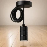 LED függeszték 1xE27 foglalathoz, 2m, matt fekete [SZ61098] Biztonságos vásárlás