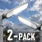 LED UTCAI LÁMPA ÁLLÍTHATÓ ADAPTERREL ÉS FÉNYÉRZÉKELŐVEL 50W, 5000lm, SAMSUNG CHIP/2-PACK! Szezonális akció