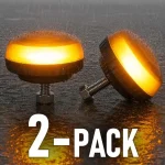 Olcsóbb LED figyelmeztető jelzőfény 15W, 12V/24V, 3 üzemmód/2-PACK! [ALR0202]