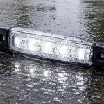 Ne maradj le LED-es oldalsó helyzetjelző lámpa FEHÉR 0,8W, 6xLED, 12/24V, IP67 [L2254-B]