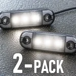 LED oldalsó helyzetjelző lámpa FEHÉR 0,4/0,8 W, 12/24 V, IP67/2-PACK! [L1317] Vásárlói kedvenc