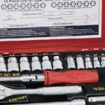 crowafej készlet, E-torx, 1/4 és 3/8", 19 darabos Azonnali szállítás