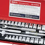Népszerű crowafej készlet, metrikus+colos, 3/8", 32 darabos