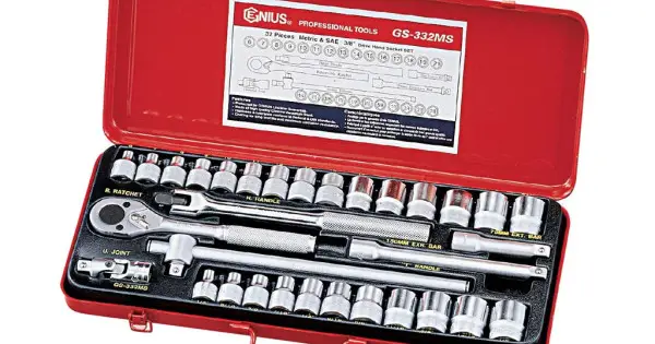Népszerű crowafej készlet, metrikus+colos, 3/8", 32 darabos