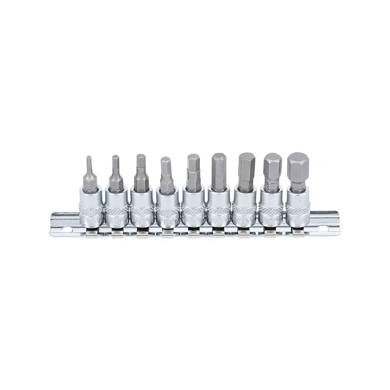 Olcsóbb Imbusz bit dugókulcs készlet colos 1/4" 9 részes - BGS