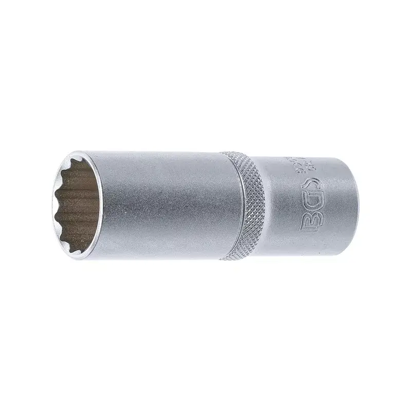 Hosszú dugókulcs 12 szögű 1/2" 21mm - BGS Biztonságos vásárlás