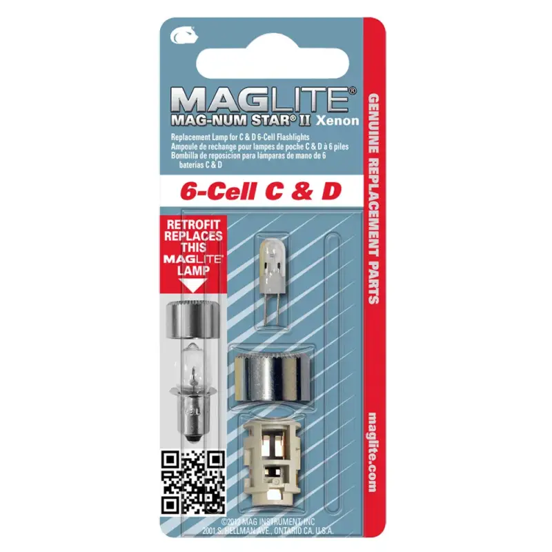 Akciós ár LMXA601 Maglite Xenon Magnum Star II pótizzó 6 C/D lámpákhoz (1db)