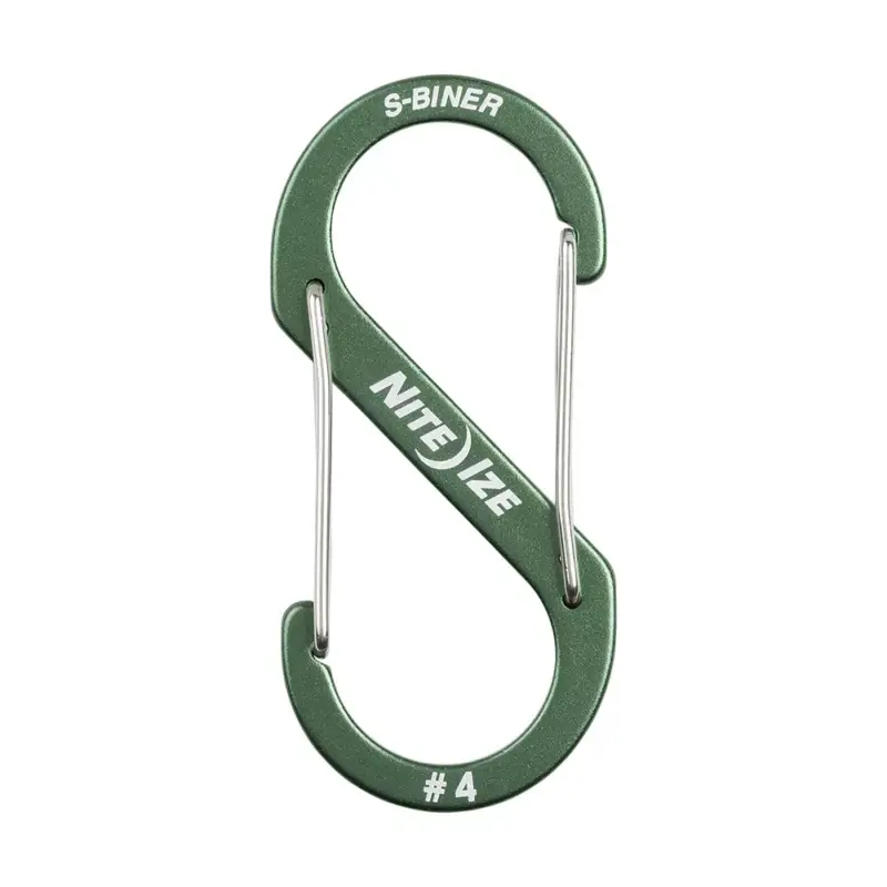 S -Biner® alumínium dupla karabiner #4 - Olive Prémium