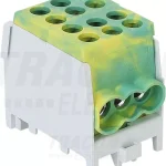 Főáramköri leágazó kapocs, sínre szerelhető, zöld/sárga Kedvezményes ár