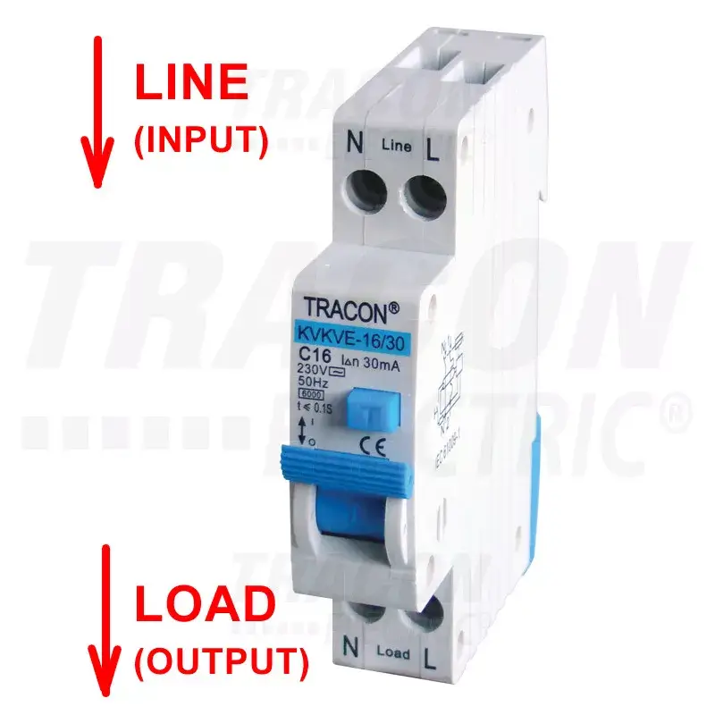 Outlet Kombinált védőkapcsoló, elektronikus, 2P, C karakterisztika