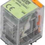 Miniatűr teljesítményrelé tesztgombbal és állapotjelzéssel Szuper akció