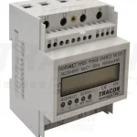 Szuper ajánlat LCD kijelzésű háromfázisú áramváltós fogyasztásmérő, 4 modul