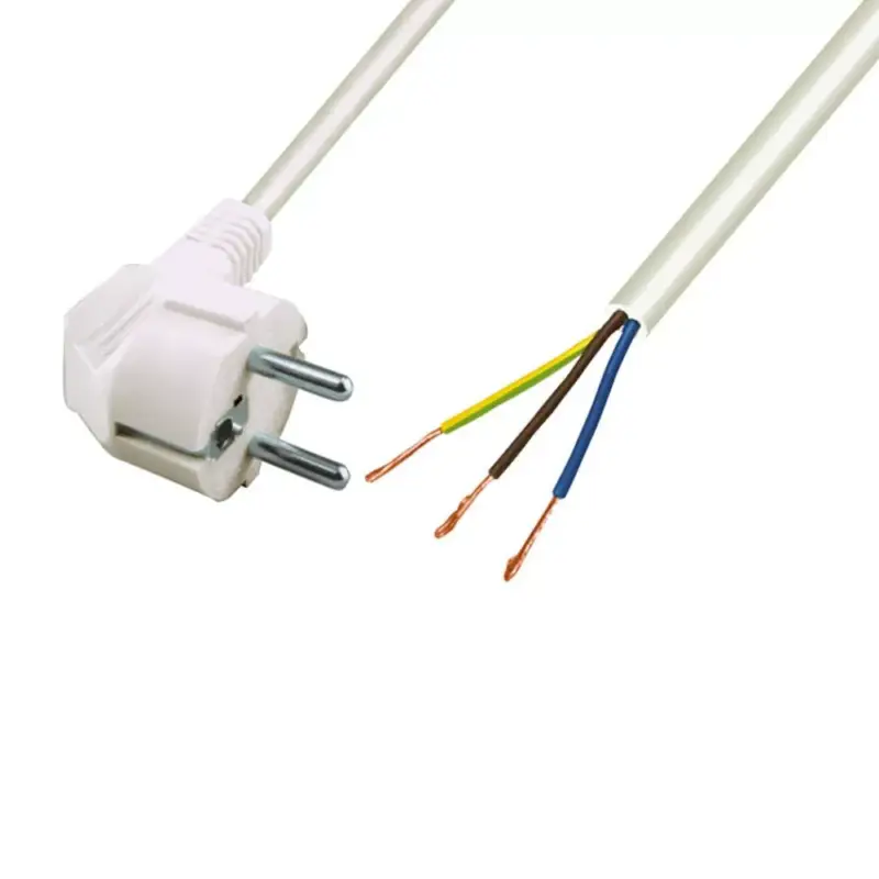Árcsökkenés Home N 7 hálózati csatlakozókábel, 2 m, H05VV-F 3G0,75 mm2 kábellel, védőérintkezős, max.1380W, fehér