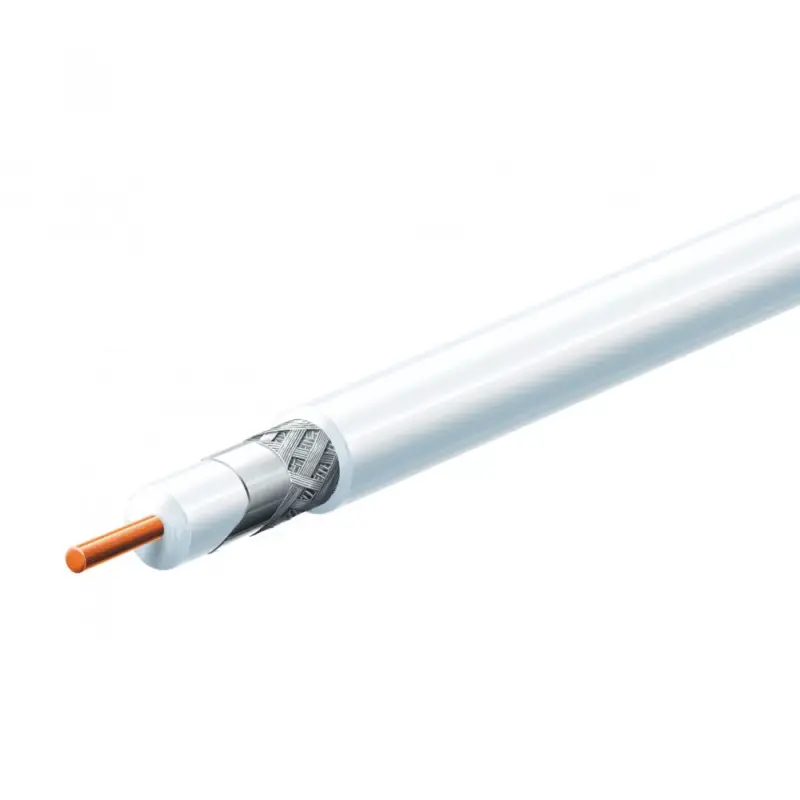 Kihagyhatatlan ajánlat Home RG 6U-500/WH koax kábel, 75 Ohm, PVC és PE szigetelés, réz bevonatú acél ér, 48 szál rézharisnya, alumínium + PET fólia, 500m, fehér