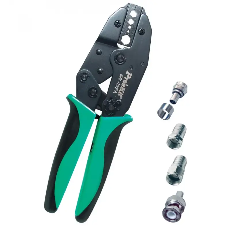 Pro'skit 6PK-230PA préselő fogó, 230 mm, 5 féle mérethez, racsnis áttétel, 6 féle nyomaték Expressz kézbesítés