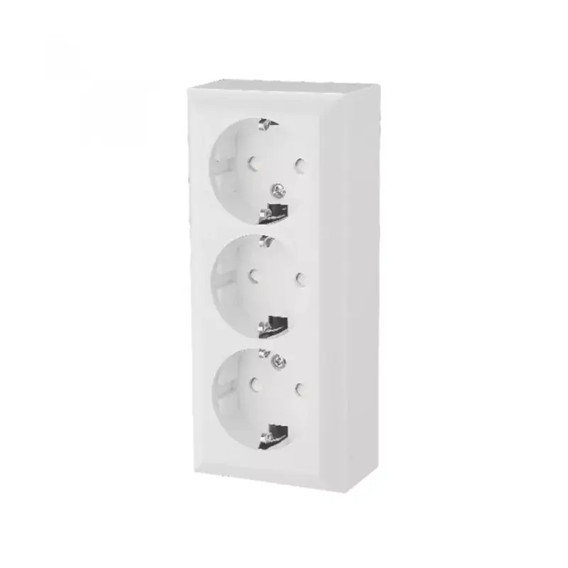 GAO 0312H Business Line IP20 3 férőhelyes földelt aljzat, 3 férőhelyes földelt csatlakozóaljzat, beltéri, 230 V~ / 50 Hz / 16 A, fehér Expressz szállítás