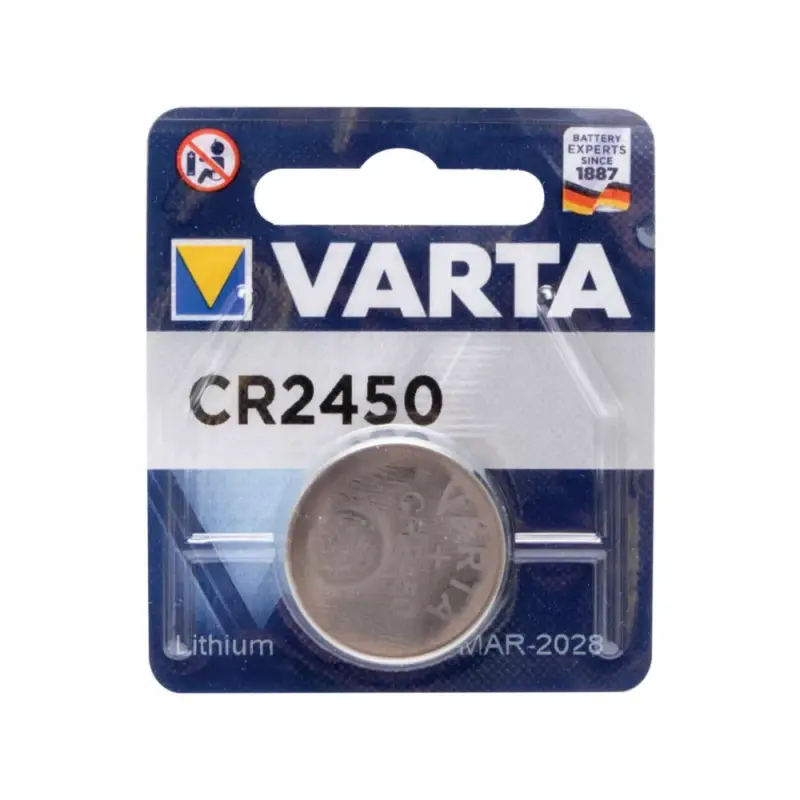 Népszerű VARTA CR2450 gombelem, lítium, CR2450, 3V, 1 db/csomag