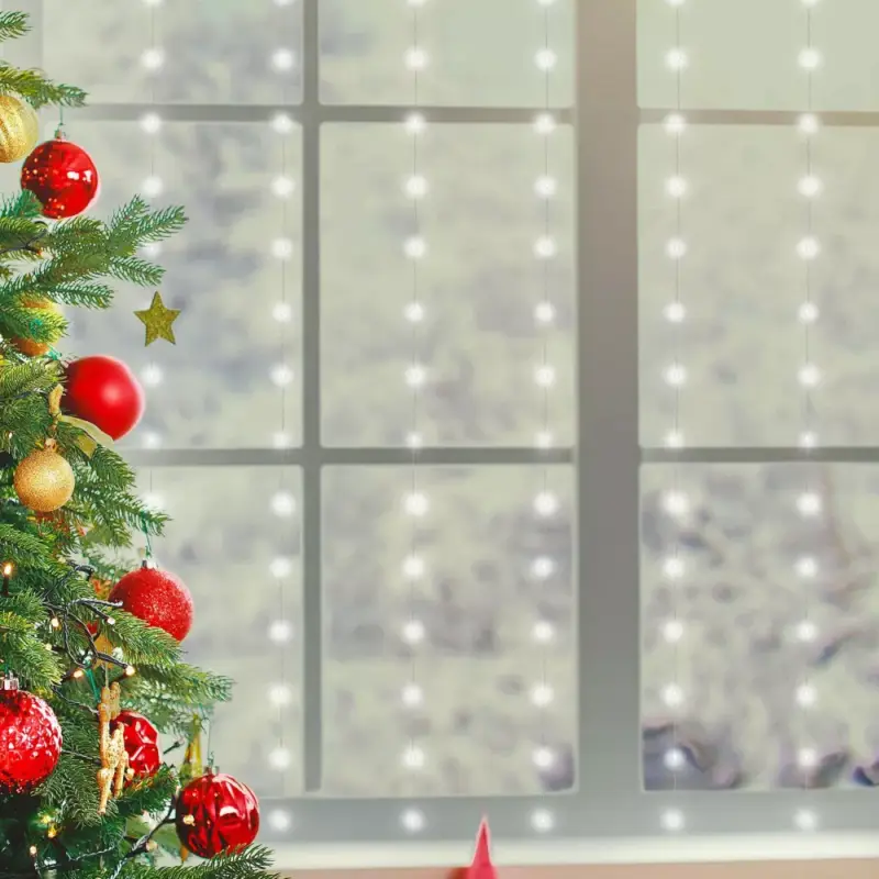 Home MLF 200/WH micro LED-es fényfüggöny, 3x2 m / 200 db hidegfehér micro LED, 8 fényprogram, távirányító, USB csatlakozó, beltéri kivitel Biztonságos fizetés