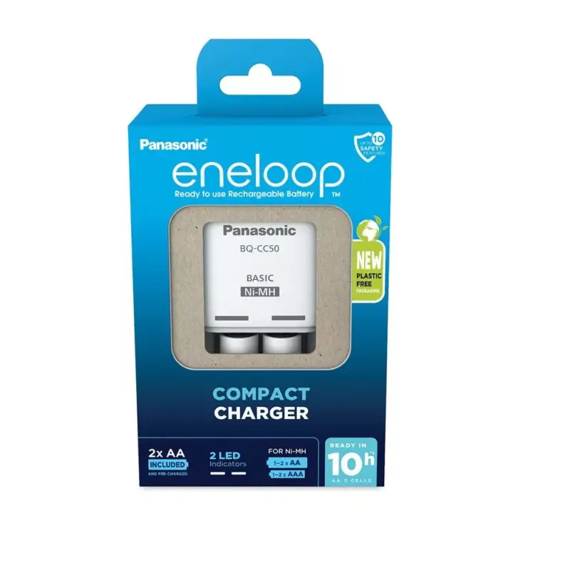 Akciós ár eneloop K-KJ50MCD20E akkumulátor töltő időzítővel 2 db 2000mAh AA akkumulátorral