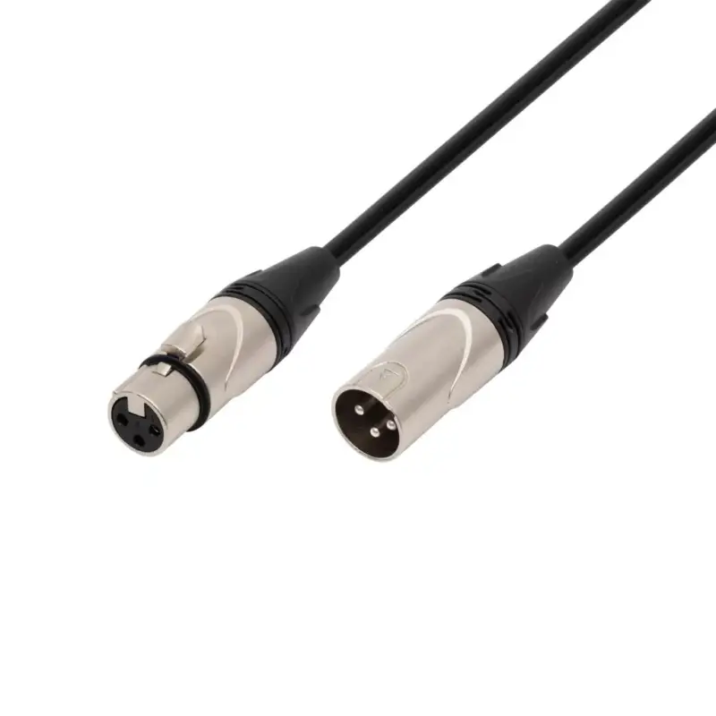 Szezonális akció SAL XLR5 audio kábel, XLR dugó / XLR aljzat, 5 méter, 6mm, fém, réz vezeték